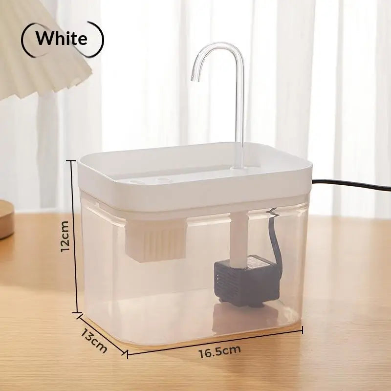 .1PC Automatic Pet Dog Cat Water Dispenser Fountain Pet Dog Cat Water Loop Mute Pump Smart Pet Bowl 1.5L