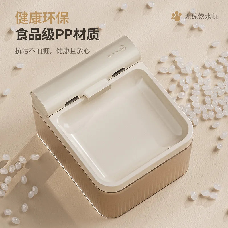Induction Cat Water Dispenser Large Capacity Filter Circulation Wireless Smart Pet Dog Water Dispenser Pet Items