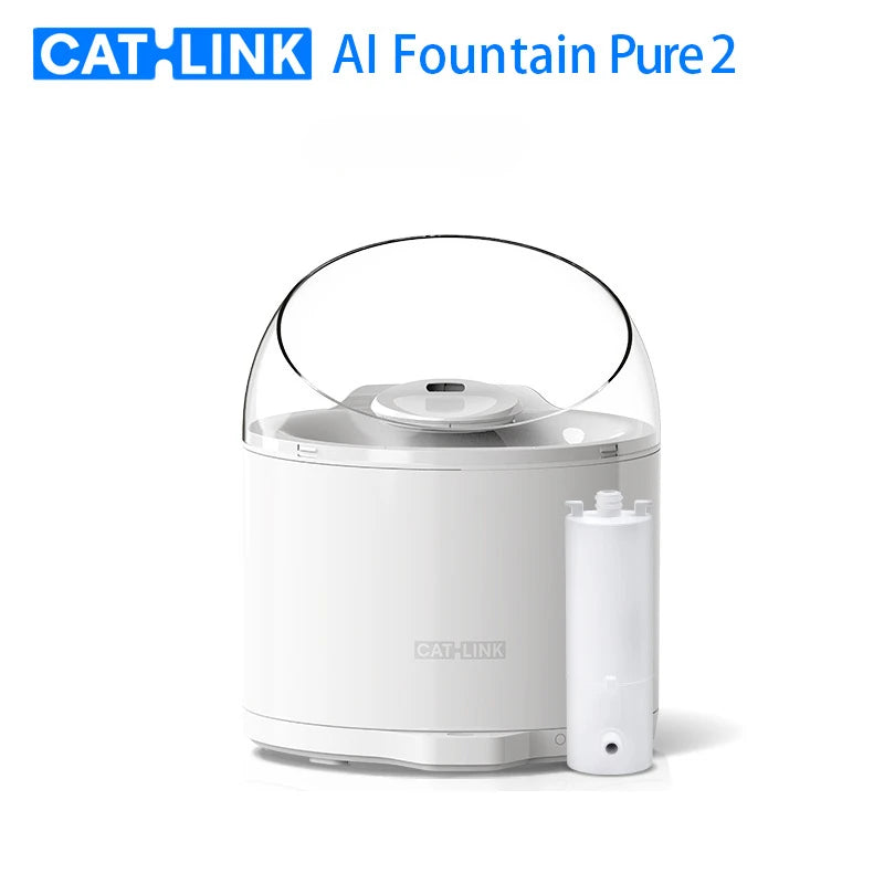 Smart Cat Water Dispensers  Circulating Flow Water PurifierWireless Automatic2.6L Super Capacity Pet Water Dispenser Cat Bowl