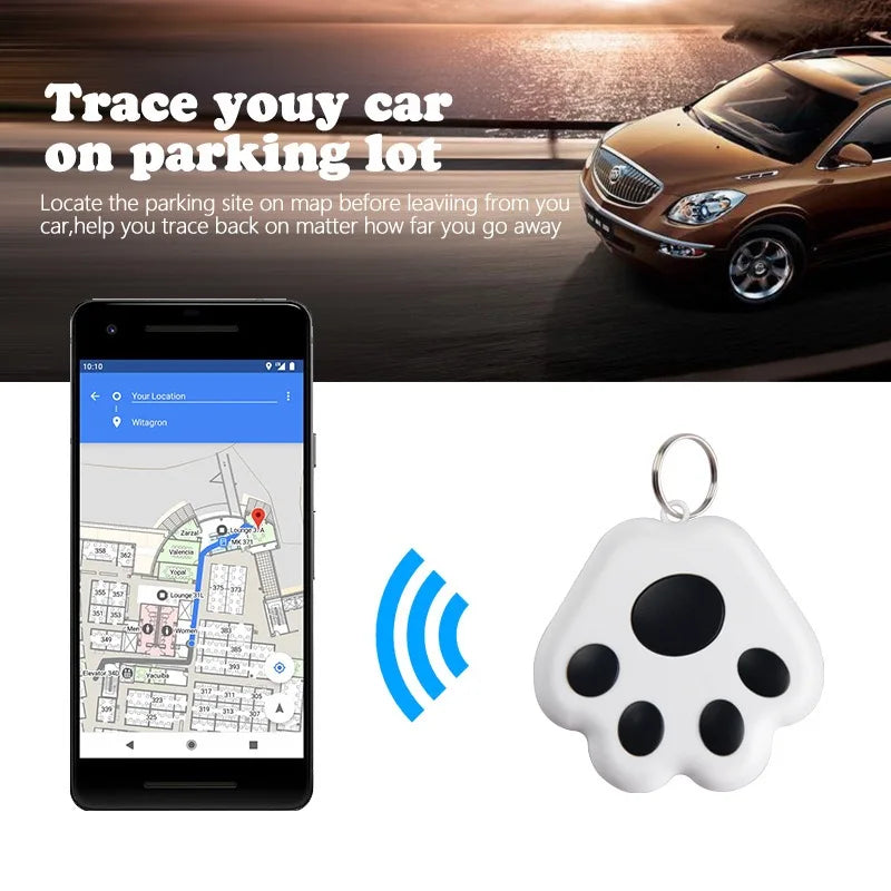 Mini Pet Anti-lost Smart GPS Tracker Key Kids Bag Finder Dog Cat Pet for IOS/ Android Locator Bluetooth Tracker Device Reminder