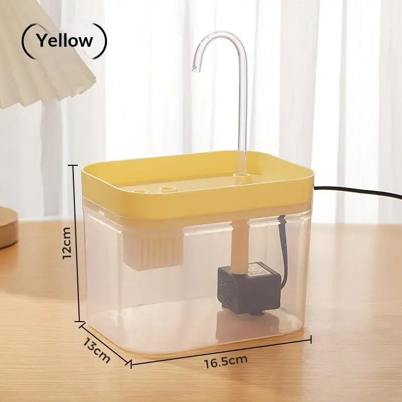 .1PC Automatic Pet Dog Cat Water Dispenser Fountain Pet Dog Cat Water Loop Mute Pump Smart Pet Bowl 1.5L